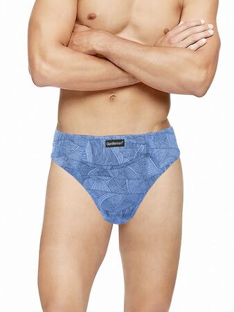 Набор из 2 трусов-слипов с рисунком - серых и голубых